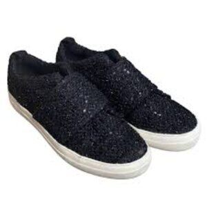 dv by Dolce Vita Lamra Embellished Sequin Boucle Shoes Sneakers Slip On in Black